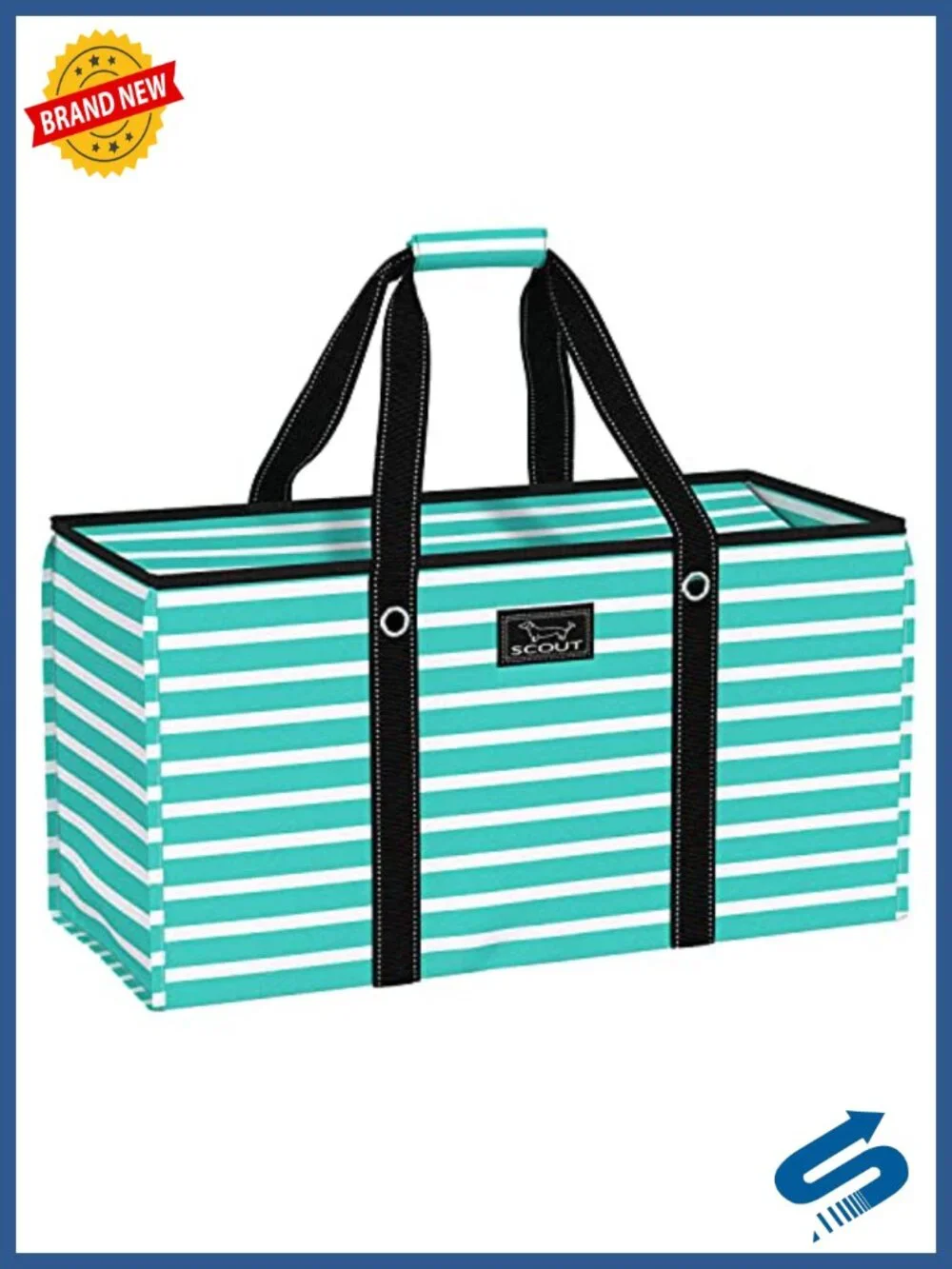 Extra Large Utility Tote Bag 75 lb Capacity Foldable Grocery Beach Market Heavy